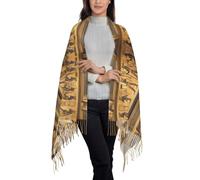 QUWJLK Sciarpa e scialle in cashmere con nappe, perfetti per dipingere fiori con diamanti, leggeri e alla moda, ideali come regalo per le donne.