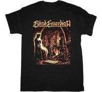 quwomu Blind Guardian Tales from The Twilight World T Shirt Damen Kurzarm Black