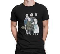 quwomu Friends Unique Tshirt Nier Replicant Automata Game Design Graphic T Shirt Short Sleeve Black