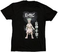 quwomu Quant Dr. Stone Senku Ishigami Adult T-Shirt Black Black