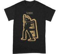 quwomu T Rex T Shirt Electric Warrior Black Tee Bolan Black Black