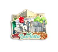 Quwsne Calamita per frigorifero Barletta Italia, souvenir da viaggio in città, regali turistici, 3D, monumenti classici, artigianato fatto a mano, decorazione per la casa, 1214