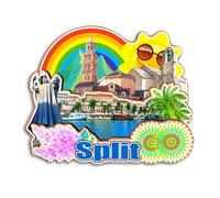 Quwsne Calamita per frigorifero Split Croazia, magnete per frigorifero, città, viaggi, souvenir, regali turistici, 3D, luoghi classici fatti a mano, decorazione per la casa -3956