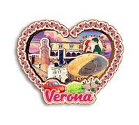 Quwsne Calamita per frigorifero Verona Italia, souvenir da viaggio in città, regali turistici, 3D, monumenti classici, artigianato fatto a mano, decorazione per la casa -3687
