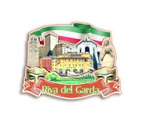 Quwsne Magnete da frigorifero Riva del Garda Italia, souvenir da viaggio, regali turistici 3D, monumenti classici fatti a mano, decorazione per la casa, 1164