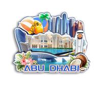 Quwsne Magnete per frigorifero Abu Dhabi Emirati Arabi Uniti, souvenir di viaggio in città, regali turistici, 3D, monumenti classici fatti a mano, decorazione per la casa -2662