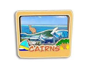 Quwsne Magnete per frigorifero Cairns Australia, souvenir da viaggio in città, regali turistici, 3D, monumenti classici, artigianato fatto a mano, decorazione per la casa -2756