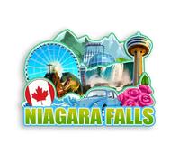 Quwsne Magnete per frigorifero Cascate del Niagara Canada, souvenir da viaggio in città, regali turistici, 3D, monumenti classici fatti a mano, decorazione per la casa -1869