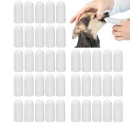 Quxddy 40 spazzolini in microfibra, spazzolino da dita per cani, spazzolino da denti per cani di piccola taglia, per rimuovere tartaro di cani, spazzolino da denti per cani