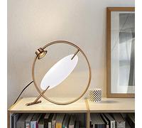 QuXiaoMo Oro Nordico Post-Moderno Minimalista Soggiorno Camera da Letto Sala Studio Camera Modello Ricerca Decorazione Spazio Lampada da Tavolo 40 X 40 Cm Bello e Pratico