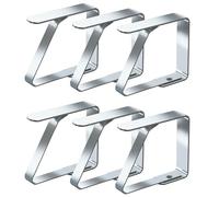 quxup Tovaglia Clip Fermatovaglie Antiscivolo Set di 12 fermatovaglie decorative in acciaio inox - Per picnic, barbecue, matrimonio, festa (Miscelazione)