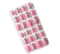 QUXVUIS 1 Set Chiodi per bambini Lime di media lunghezza Stile quadrato Stick opaco Decalcomanie artistiche in tinta unita Strumento di bellezza artificiale , Dieci