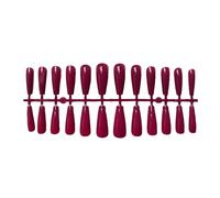 QUXVUIS 1 Set Strisce per unghie di strada di colore T-shape Schede adesive extra lunghe Copertura completa Ballerina Style Art Decalcomanie fai da te per le donne ragazze , rosato