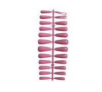 QUXVUIS 1 Set Strisce per unghie di strada di colore T-shape Schede adesive extra lunghe Copertura completa Ballerina Style Art Decalcomanie fai da te per le donne ragazze , rosa scuro
