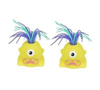 QUXVUIS 2 Giocattoli, Giocattoli in Silicone a Forma di Mostro urlante, Gadget. Ogni trazione Offre Un Gameplay Diverso e per Unico, Adatti a Bambini e Anziani, Giallo