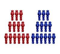 QUXVUIS 26x Giocattoli da Calcio Balilla per Uomini, Parti per Tavolo da Calcio Balilla, Gioco di Compleanno, Giocattolo Bianco, Rosso Blu Reale, 107x36mm