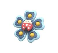 QUXVUIS 3 Pezzi per Spinner Toy Sicuro Mestiere Squisito Progettato per i Bambini Costume da Bagno Sucker per Spinner TPE Giocattoli da Bagno Giocattolo Giocattolo per Bambini, Insetto 5 Foglie