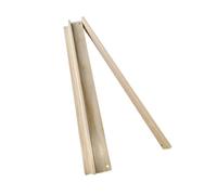 QUXVUIS 4 pezzi di supporto per mahjong con pulsanti, lucidati senza sbavature, accessori di gioco premium in legno bambù giallo con pulsanti