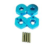 QUXVUIS 4 pz/set 12mm Ruota Esagonale Hub Adattatore 5mm di Spessore Per Axial Rock Racer AX90026 AX31015 Parti Aggiornate Desert Buggy Per Off-Road, Blu