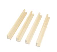 QUXVUIS 8 pezzi Supporto in legno per Mahjong, portatile, per scacchi, carte, righelli per Mah-Jongg, senza sbavature, giocattolo decorativo, UN