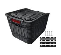 QUXVUIS Accessori per riporre cestini per bici da esterno, supporta carichi pesanti, articoli vari per la spesa, ciclismo e trasporto cani, cestino posteriore per bici,