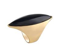 QUXVUIS Anello vintage con pietra preziosa, gioiello da donna. Anello vintage splendidamente realizzato con pietra preziosa nera per celebrare ogni momento con un amico o con gli, D'oro, 9