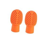 QUXVUIS Bacchette per batteria, percussioni, campane, bacchette per batteria, smorzatori, pelli per, consigli per esercitarsi, eccellenti per il miglioramento delle abilità, Arancia, 17x32mm
