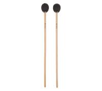 QUXVUIS Bacchette per marimba con manico in acero, essenziali, in lana, per esercitarsi, lucidate a mano, lisce e senza sbavature. L'anima legno e la testa, marrone, Lunghezza 43.5 cm