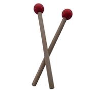 QUXVUIS Bacchette per percussioni, bacchette per glockenspiel, mazze con manico in legno, per concerti, resistenti, leggere ed eleganti, per percussioni in legno per xilofono a, Rosso, 18.5x2.5 cm