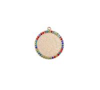QUXVUIS Base del pendente Sostituzione elegante colorata Appeso Gioielli alla moda Creazione di risultati del supporto vassoio vuoto, Tipo 2
