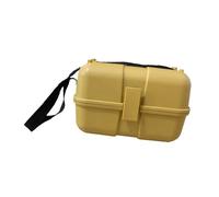 QUXVUIS Base di livello per teodolite, custodia robusta e impermeabile per strumenti, accessori per strumenti di misura multifunzionali per lavori sul campo e rilievi topografici, Giallo, 20x30x20cm