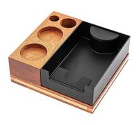 QUXVUIS Battitoio in acciaio inossidabile per fondi di caffè Scatola per scorie rimovibile di grande capacità Scansiona comodamente il cassetto del battitacco per polvere