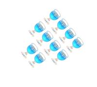 QUXVUIS Bicchieri da vino in miniatura per casa delle bambole in Per scala 1/12, perfetti da abbinare ad accessori e oggetti decorativi per la casa delle bambole, regali di San , Blu