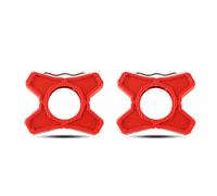 QUXVUIS Biciclette a pedale piatto Adattatori per la manutenzione della piattaforma zero Parti per il ciclismo Forniture di aggiornamento portatili durevoli Puntelli di riparazione, Rosso