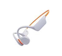 QUXVUIS Bluetooth a conduzione ossea Sperimenta la vera libertà wireless Modalità Bluetooth e lettore MP3 Cuffie a conduzione ossea, bianco arancio