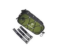 QUXVUIS Borsa per bici con custodia di facile accesso e rigido con effetto riflettente che migliora la sicurezza notturna e sulle bici senza pedali. La borsa per manubrio può, Verde, 2.1L