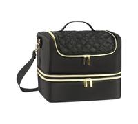 QUXVUIS Borsa porta smalto a due strati, contiene comodamente 60 flaconi e organizza facilmente le forniture per smalto. Borsa porta a 2 strati, contiene 60 flaconi.