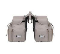 QUXVUIS Borse per bicicletta resistenti per portapacchi posteriore, facili da installare e robuste, borse per bicicletta sotto il sellino, borsa porta in lino, Colore del caffè