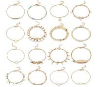 QUXVUIS Braccialetto alla Caviglia Colorfast Gioielli per Il Corpo durevoli Comode Caviglie Catene Cavigliere per Ragazze Chic squisite Decorazioni per i Piedi, Digitare 6