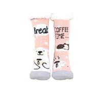 QUXVUIS Calzini che assorbono il sudore Texture morbida Extra spessi Comodi da indossare Calzini caldi invernali natalizi da donna larghi, rosa