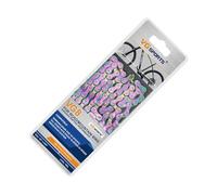 QUXVUIS Catena per mountain bike a sicurezza migliorata per avventure fuoristrada Catene per mountain bike robuste e durevoli Catena per bici da strada , Colorato 8 velocità