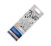 QUXVUIS Catena per mountain bike a sicurezza migliorata per avventure fuoristrada Catene per mountain bike robuste e durevoli Catena per bici da strada , argento 9 velocità