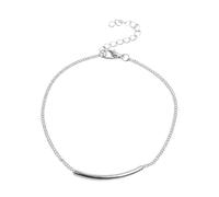 QUXVUIS Cavigliera alla Moda Universale Oro Argento Braccialetto alla Caviglia Accessori Regali da Spiaggia Accessorio di Moda Catene del Piede per Le Donne, d'Argento