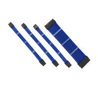 QUXVUIS Cavo di alimentazione di prolunga Connettori con guaina Alimentazione del computer Conveniente Sicuro Utile Leggero Set di cavi Kit di cavi adattatori, Blu