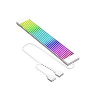QUXVUIS Cavo di prolunga di alimentazione Cavo di prolunga della scheda madre Computer desktop ARGB Barra di collegamento per striscia luminosa a LED Barra di, Strisce bianche 8, 23.5x1 cm