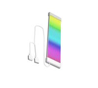 QUXVUIS Cavo di prolunga di alimentazione Cavo di prolunga della scheda madre Computer desktop ARGB Barra di collegamento per striscia luminosa a LED Barra di, Bianco 12 strisce, 23.5x1 cm