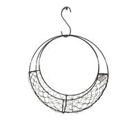 QUXVUIS Cestini appesi in filo metallico a forma di, portafiori in metallo per decorazioni da parete, ghirlanda filo metallico a forma di, cornici per cestini appesi