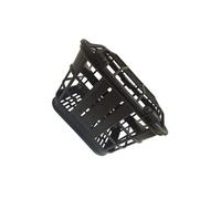 QUXVUIS Cestino per bicicletta staccabile con coperchio per cani e bagagli da viaggio, elegante contenitore, leggero e facile da montare, cestino anteriore per bicicletta