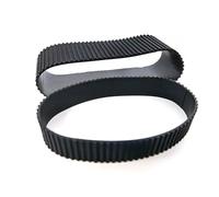 QUXVUIS Cinghia dentata con design a strisce in gomma resistente all'usura per messa a fuoco dell'obiettivo da 2 pezzi Sostituzione facile per rata da 18-135 mm