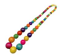 QUXVUIS Collana con perline di legno, gioielli che catturano i cuori di mogli, sorelle e figlie nei giorni speciali. Collana girocollo con perline di legno, anniversario di